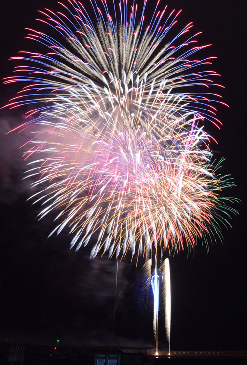 海といで湯の祭り花火