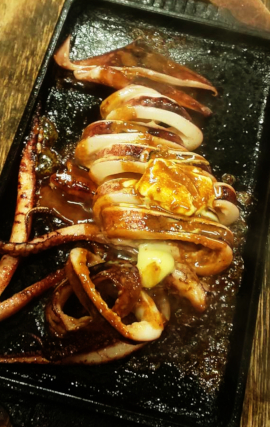 函館イカのゴロバター焼き