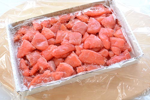 噴火湾産タラコ一口切子2㎏箱